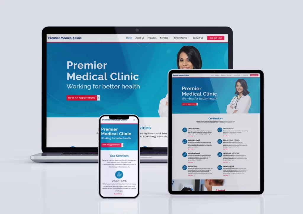 Premier Medical Clinic portfolio web v1